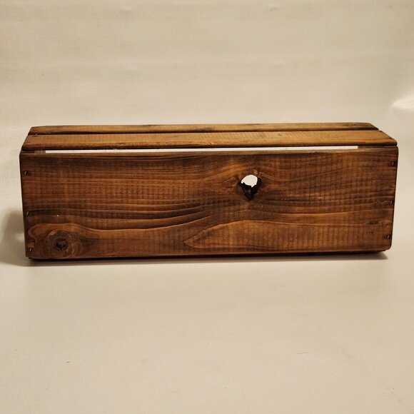 VINTAGE CANADIANA CLASSICS WOODEN CD STORAGE Crate PINE - Picture 3 of 4